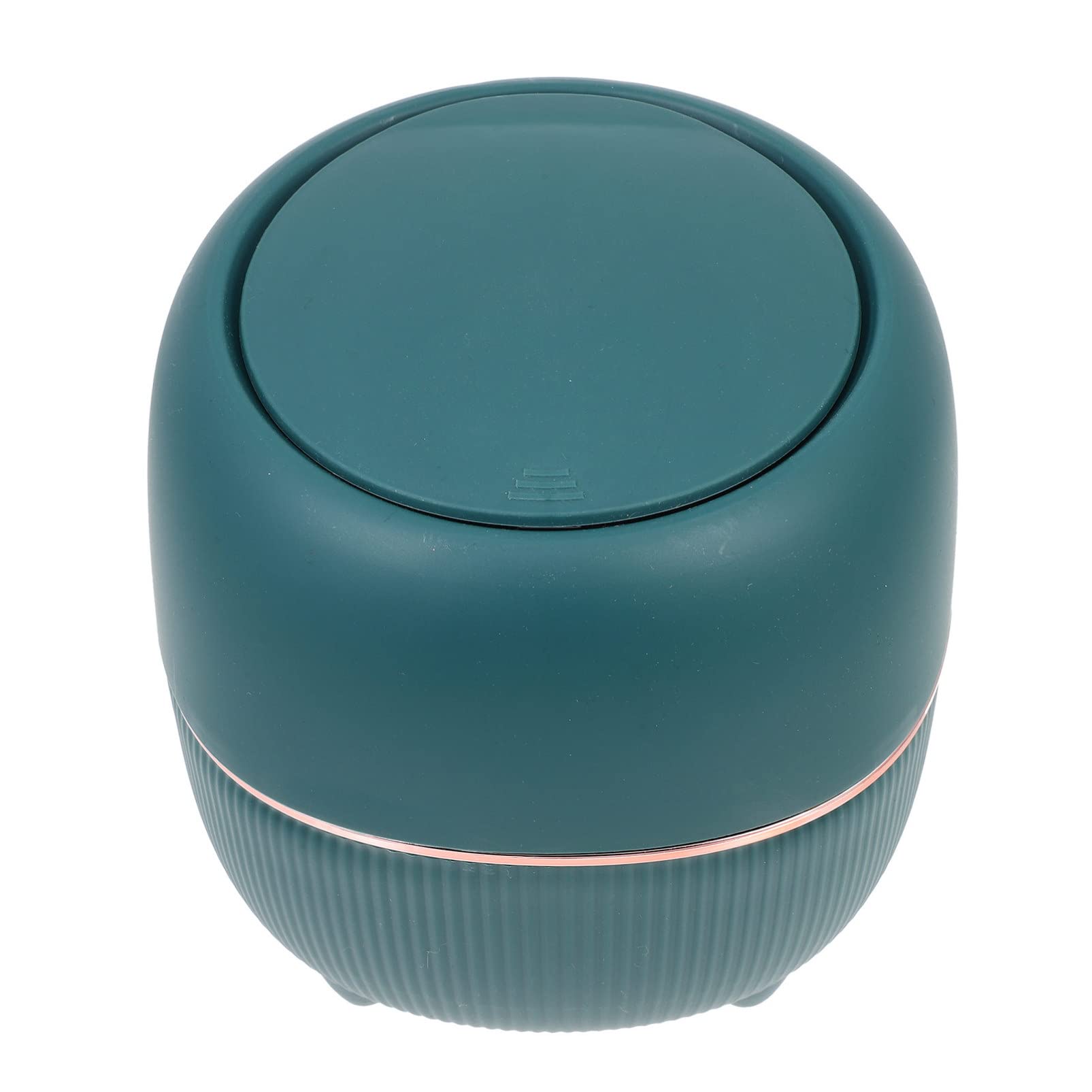 Zerodeko Small Desktop Trash Can with Lid - Mini Countertop Garbage Bin for Cotton Swabs, Office, Kitchen & Bathroom - PP Plastic Multipurpose Recycling Container for Home, Office & Cabinet Organization