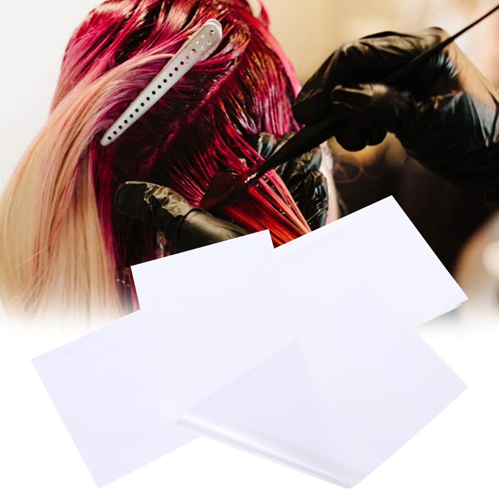 Reusable Mesh Hair Coloring Strips - 200pcs Highlighting & Bleaching Sheets for Professional Hair Dye & Styling | Salon-Grade Tint Paper for Balayage, Ombre & Highlights at Home