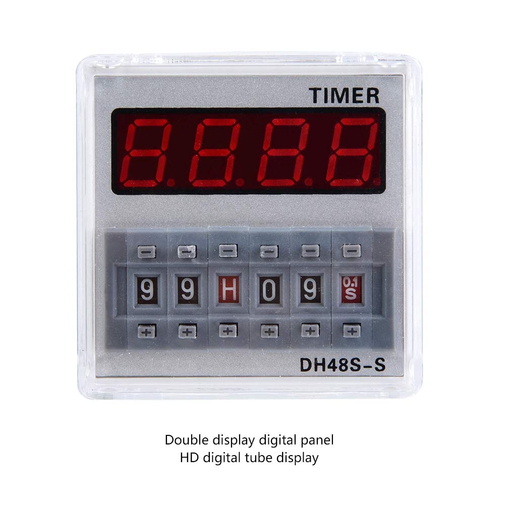 24V AC Programmable Timer with LCD Display - Multifunction Digital Timer Switch for 24V AC/DC Systems - Perfect for HVAC, Irrigation & Home Automation