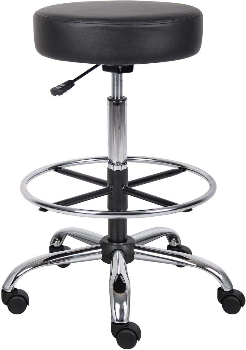 Boss Caressoft Medical & Drafting Stool [B16240 BG] - Ergonomic Adjustable Chair for Doctors, Dentists & Artists - Perfect for Clinics, Laboratories & Home Offices