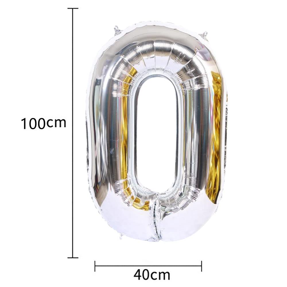 90th Birthday Party Decorations - Happy Birthday Banner, 90 Years Old Balloons, Helium & Latex Balloons, Silver Foil Number 90 Balloons - Perfect for Milestone Birthday Celebrations, Anniversaries & Retirement Parties (40 Inch)