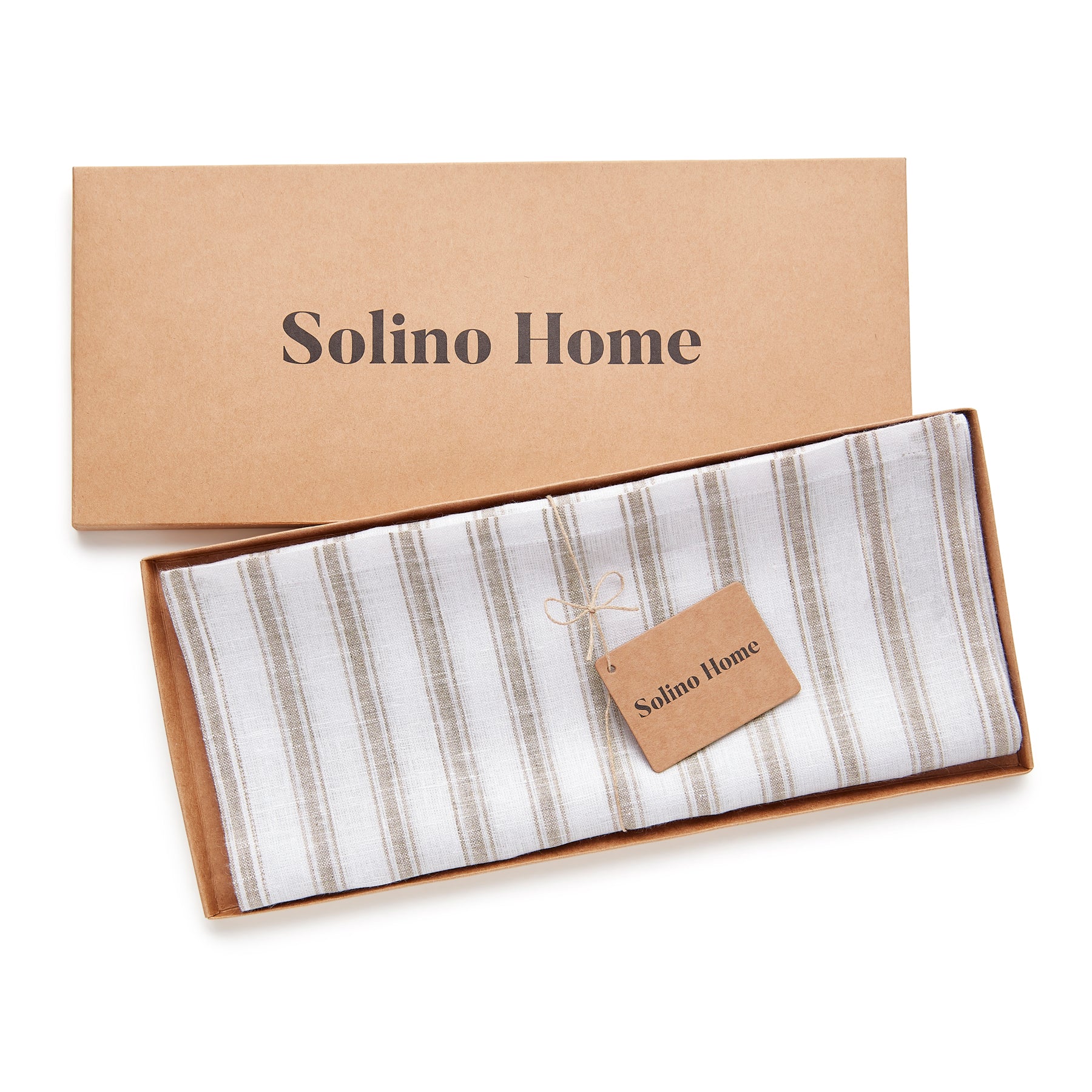 Stylish Capri Ticking Stripe Table Runner - Cotton Farmhouse Decor for Dining Room, Kitchen, or Wedding Party Decorations