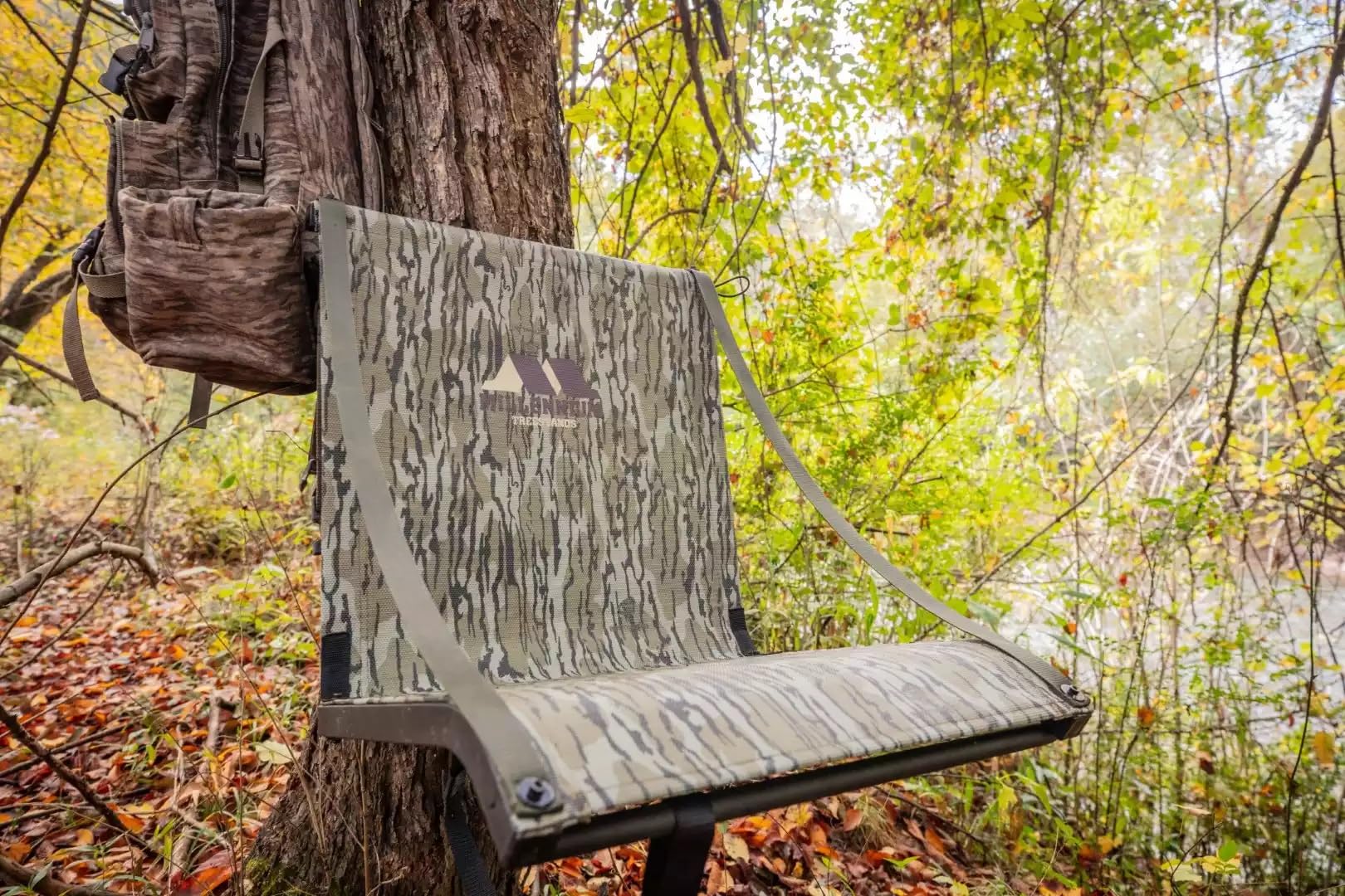 M350 Tree Seat - Lightweight Portable Hunting Seat with Adjustable Straps for Comfortable Outdoor Use - Perfect for Deer Hunting, Bird Watching & Camping