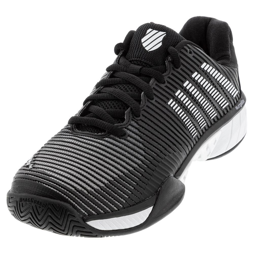 Hypercourt Express 2 Men's Tennis Shoes - Black & White | Lightweight & Durable Court Sneakers for Competitive Play & Casual Wear