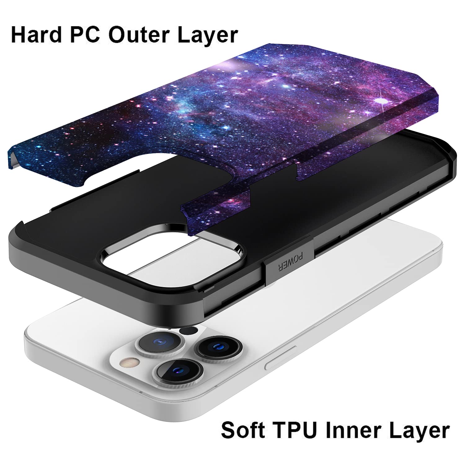 Premium iPhone 13 Pro Max Case - Slim Hybrid Shockproof Hard Cover with Stylish Stardust Design | Fashionable & Protective Armor Case for iPhone 13 Pro Max | Perfect for Daily Use, Travel & Outdoor Activities