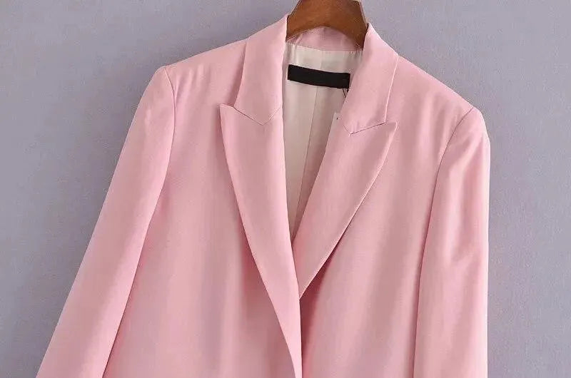 Stylish Women's Double Breasted Pantsuit Set - Professional Office Wear & Formal Business Attire for Career Women | Perfect for Interviews, Meetings, and Corporate Events