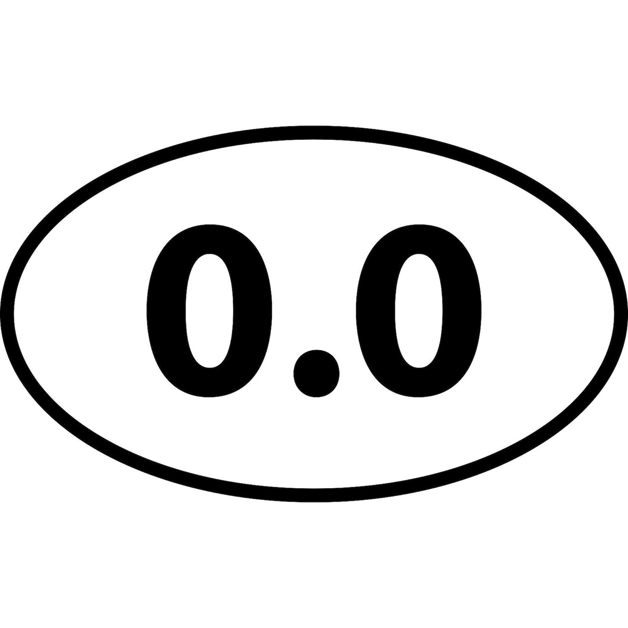 No Running Oval Car Bumper Sticker - Perfect for Vehicles & Laptops
