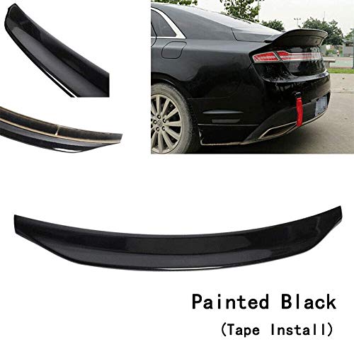 Premium Rear Trunk Lip Spoiler Wing Duckbill - Glossy Metallic Black Trim | Perfect Fit for 2013-2020 Lincoln MKZ | Enhances Aerodynamics & Sporty Style | Ideal for Car Enthusiasts & Custom Upgrades
