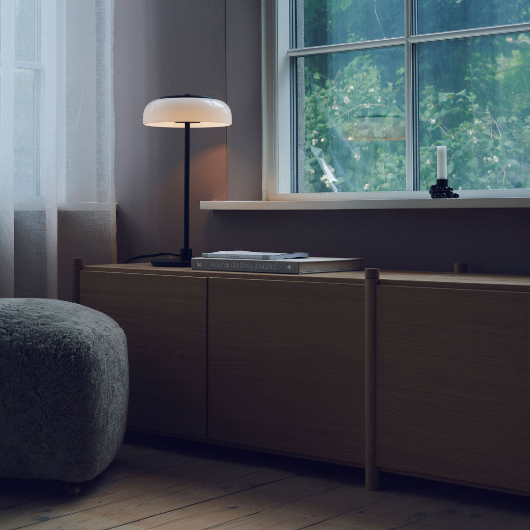 Blossi Modern Table Lamp - Stylish LED Bedside Night Light for Bedroom, Living Room & Office - Warm White & Cool White Dimmable Lighting - Perfect for Reading, Relaxing & Decor