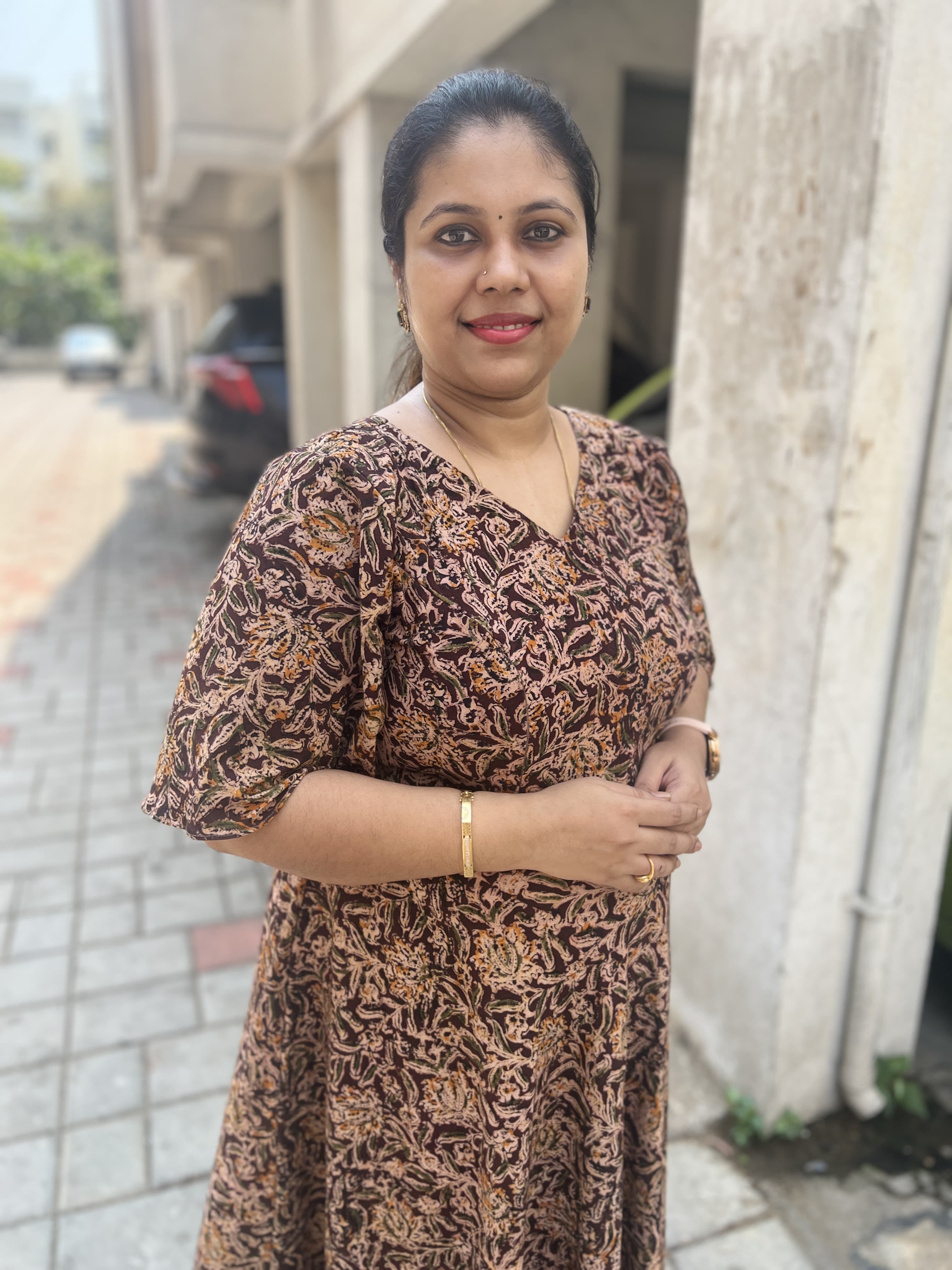 DD720 Kalamkari Cotton Dress for Women - Comfortable & Breathable Indian Traditional Dress for Casual Wear, Festivals & Summer Outfits