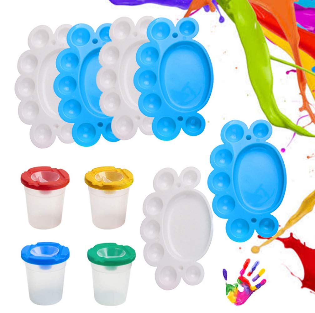 34-Piece Kids Paint Brush Set with Sponge Brushes & Palette - Children's Art Painting Kit for Early Education, DIY Learning & Creative Play - Perfect for Home, Classroom & Birthday Gifts