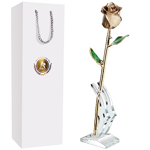 09. Beige Original Rose With Stand