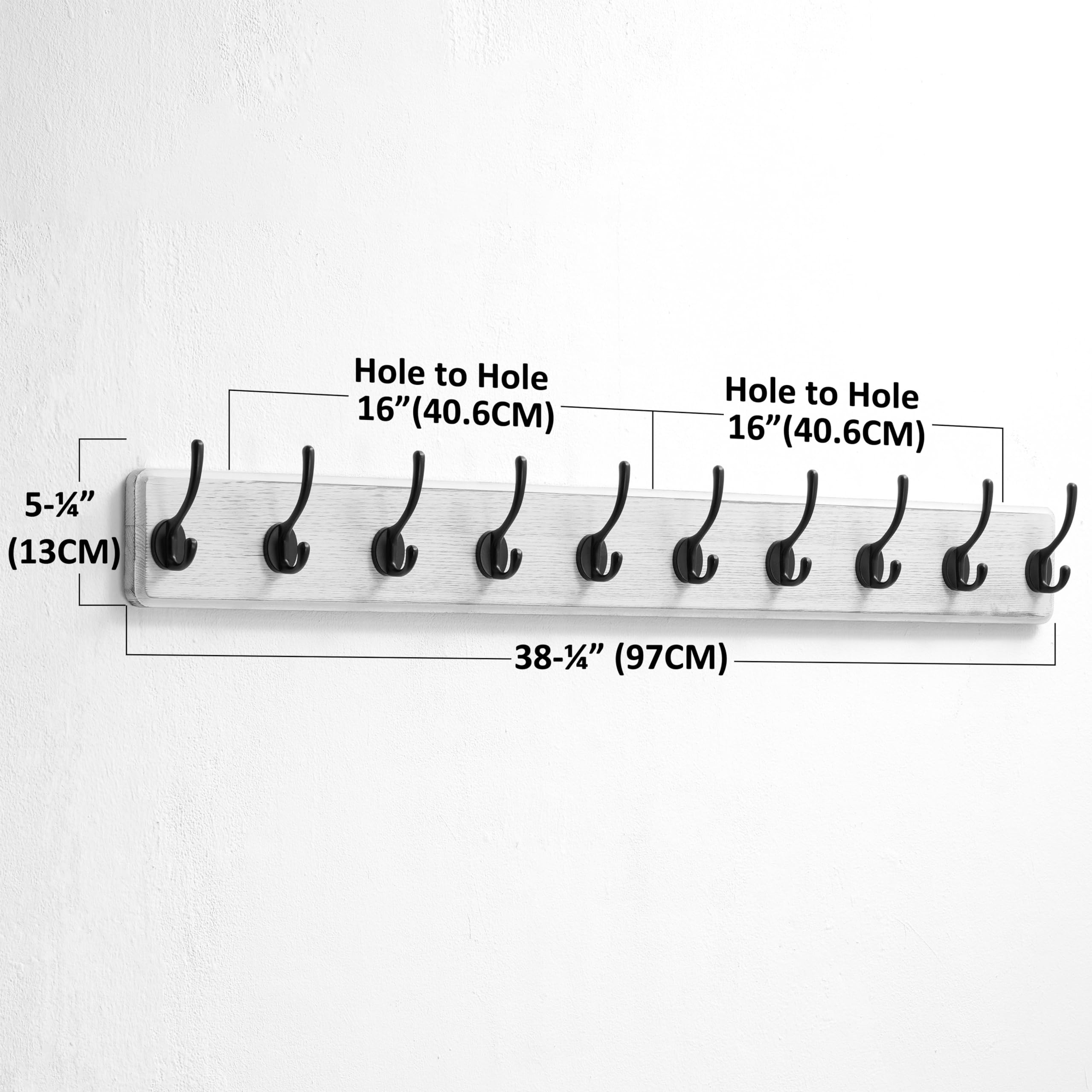 Dseap Wall Mounted Coat Rack - 38.25