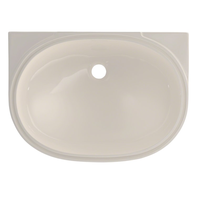 21 5/8 Inch White Ceramic Oval Undermount Bathroom Sink - Modern Vanity Sink for Powder Room & Guest Bathroom Installation