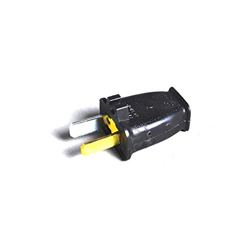 Universal Vacuum Cleaner Replacement Male Plug with Grip (Sta-Tite) - Black | Compatible with Part #32-5616-62 | Perfect for Home Cleaning & Appliance Repair