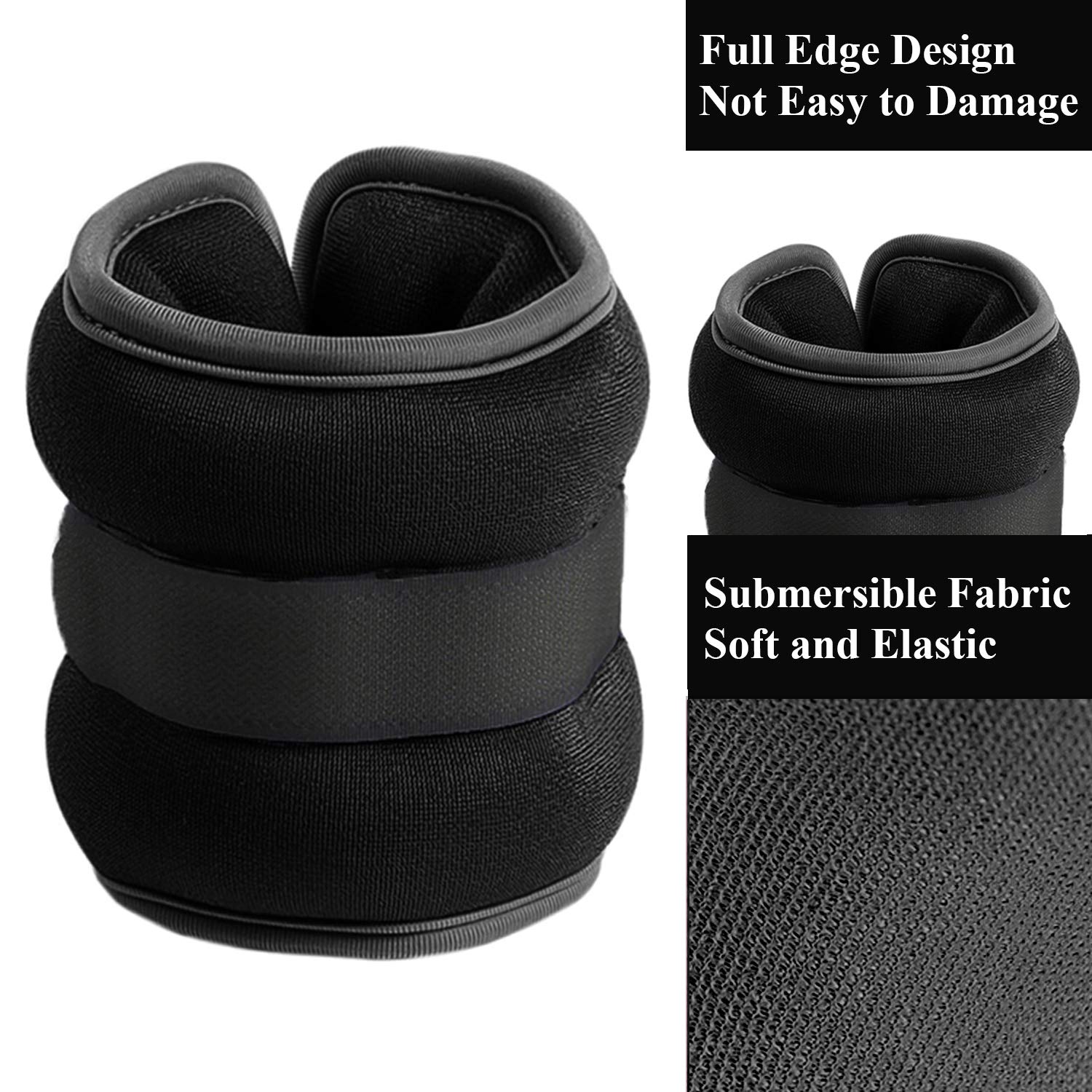 Adjustable Ankle & Wrist Weights for Women & Kids - 1 Pair Lightweight Exercise Weights for Fitness, Gym, Dance, Jogging & Aerobics - Perfect for Home Workouts, Physical Therapy & Weight Training