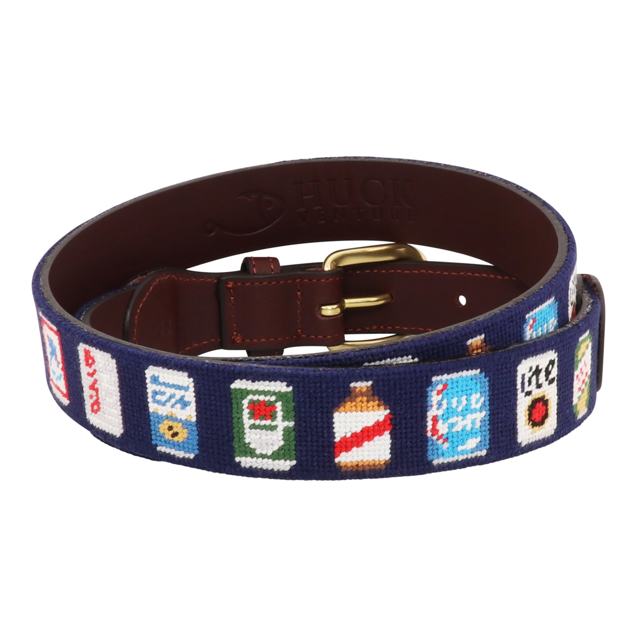 Premium Full Grain Leather Needlepoint Belts for Men - Handmade with Cotton Thread & Solid Brass Buckle - Classic Dress & Casual Wear Accessory for Office, Wedding & Everyday Style
