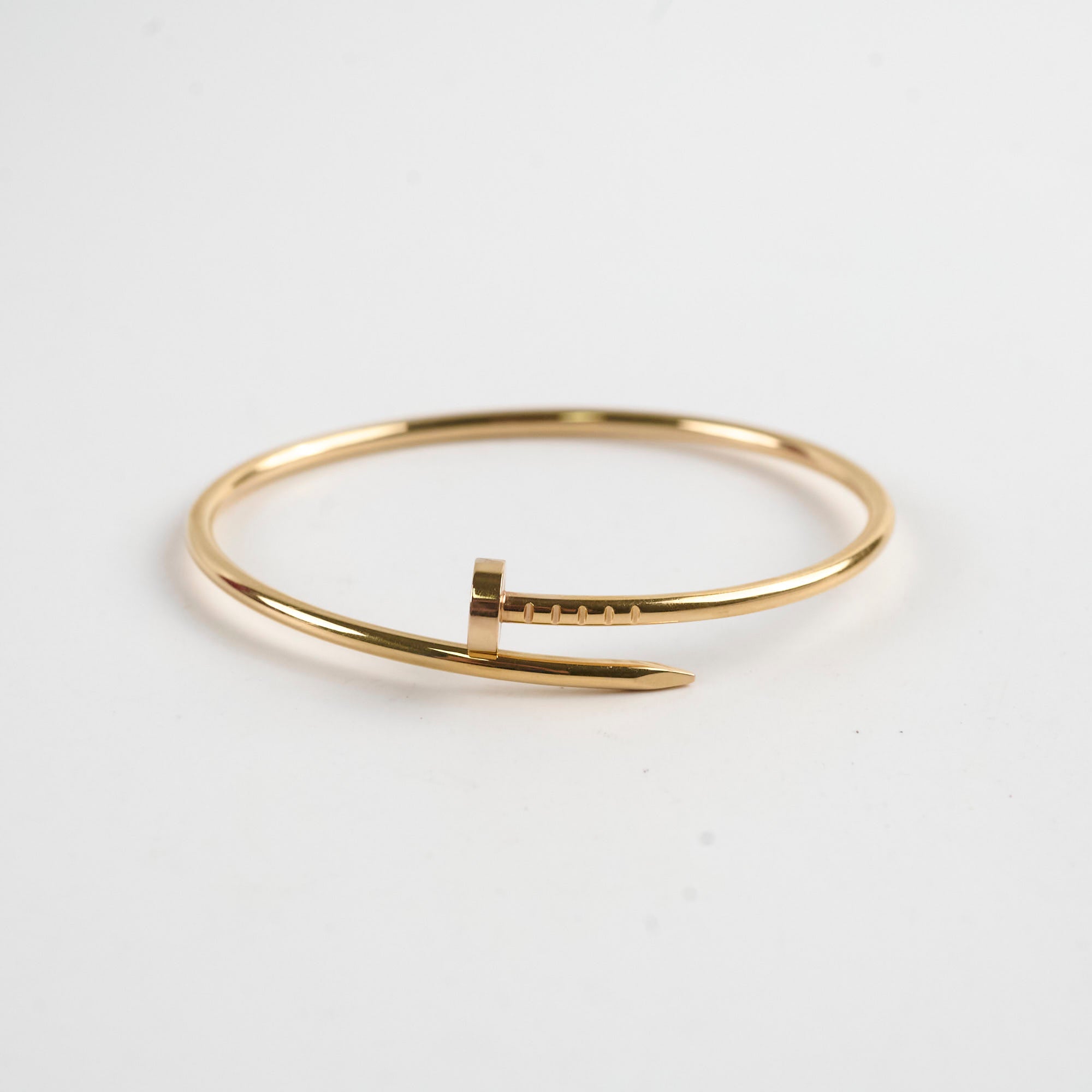 Cartier Juste Un Clou JUC Bracelet 18K Pink Gold Size 16 - Luxury Nail Bracelet for Women, Elegant Jewelry Gift for Her, Perfect for Parties, Weddings & Special Occasions