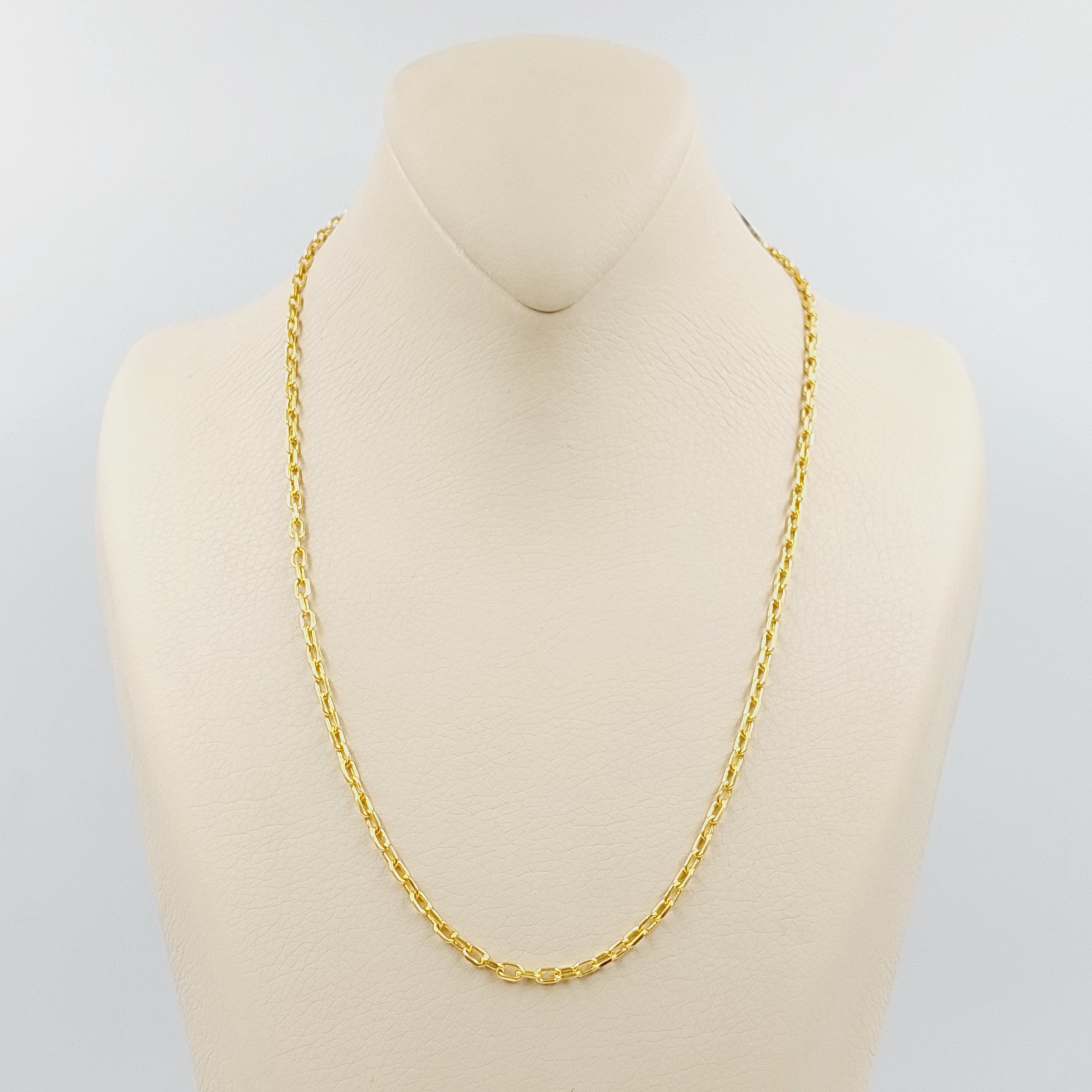 21K Gold Box Chain Necklace for Men & Women - 316L Stainless Steel Durable & Hypoallergenic Jewelry - Perfect for Gifts, Weddings & Everyday Wear