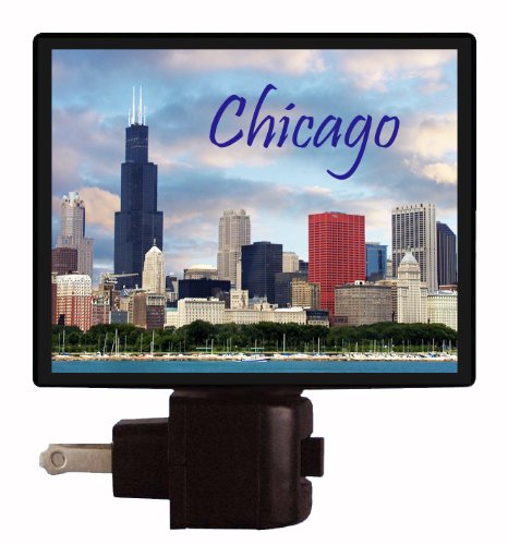 Chicago Skyline LED Night Light - USA Travel Souvenir, Home Decor for Bedroom, Living Room | Perfect Gift for Travel Lovers & City Enthusiasts