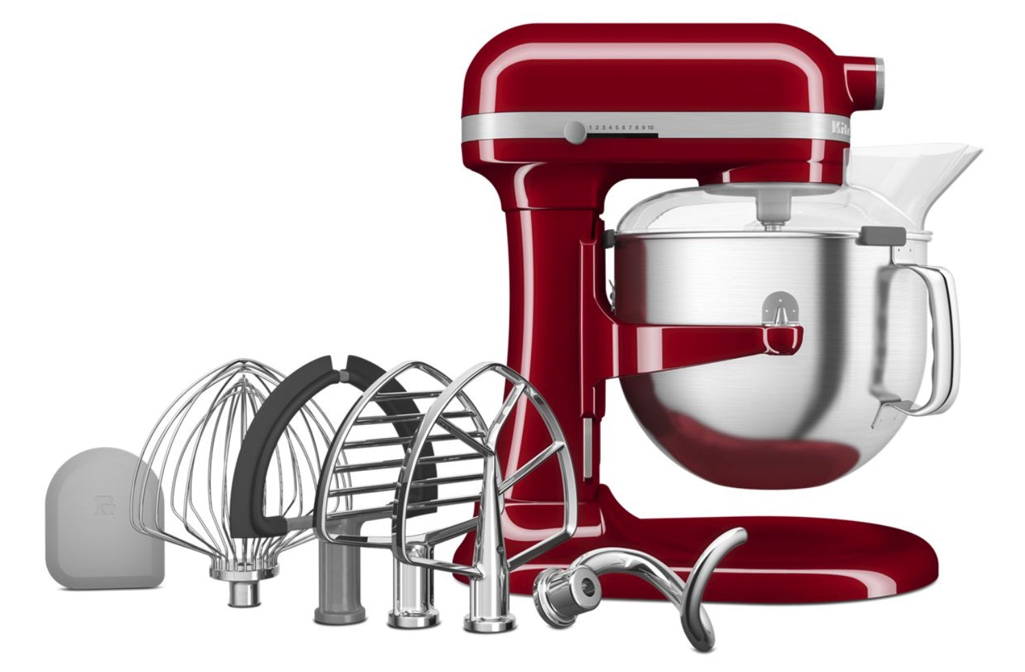 KitchenAid KSM70SNDXER 7 Quart Bowl Lift Stand Mixer - Empire Red | Professional Heavy Duty Kitchen Appliance for Baking, Mixing & Kneading Dough | Perfect for Home Bakers & Pastry Chefs