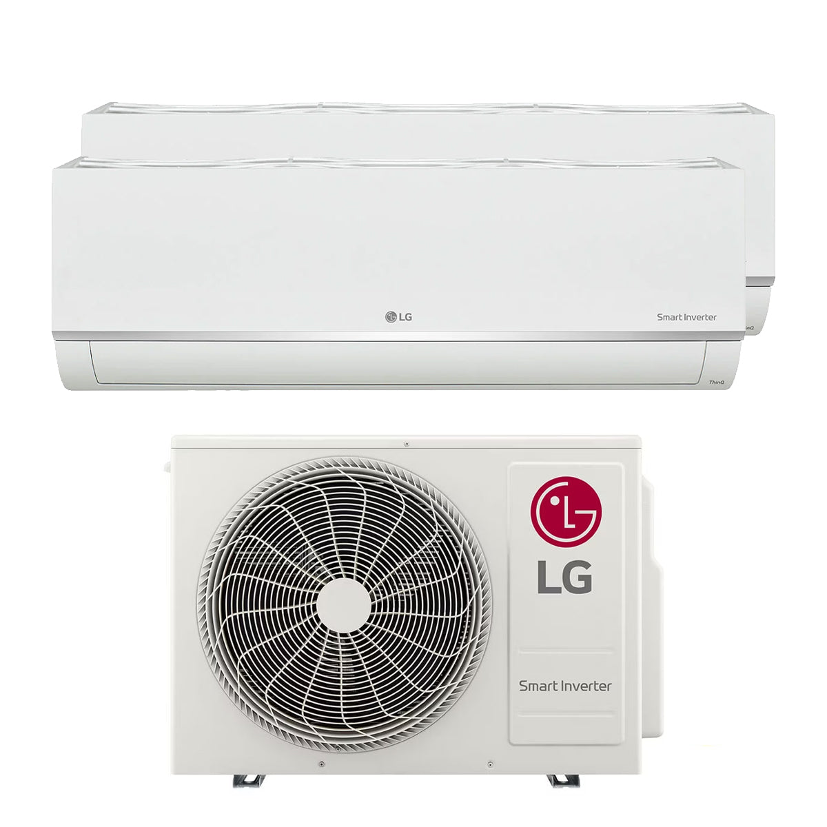 ALPHA+ SYSTEM 2 WiFi Air Conditioner Combo (9K + 18K BTU) with Free Installation & $100 LG Grocery Voucher - Perfect for Smart Home Cooling in Living Rooms and Bedrooms