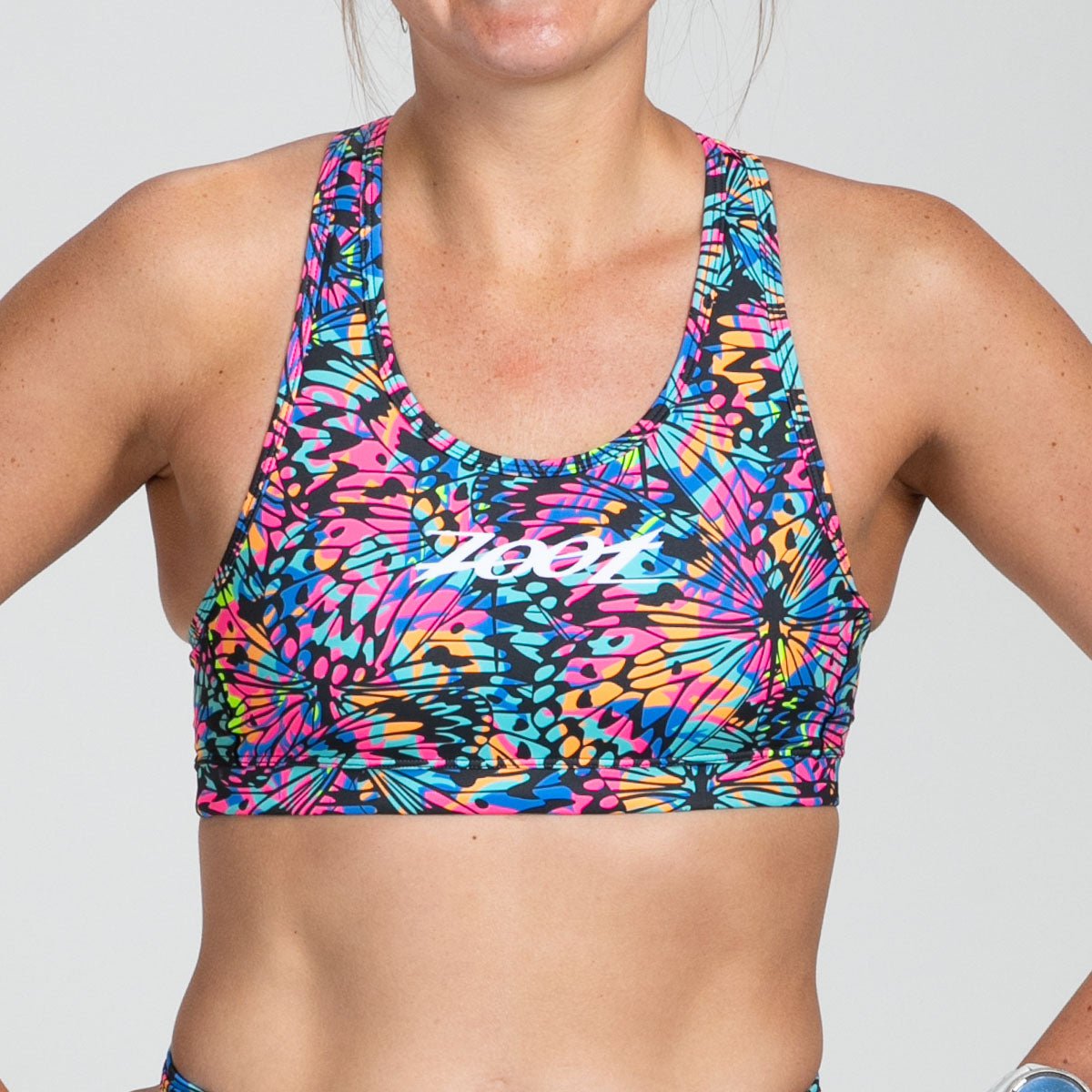 Women's LTD Tri Bra Mariposa - Comfortable & Supportive Sports Bra for Yoga, Running & Workouts