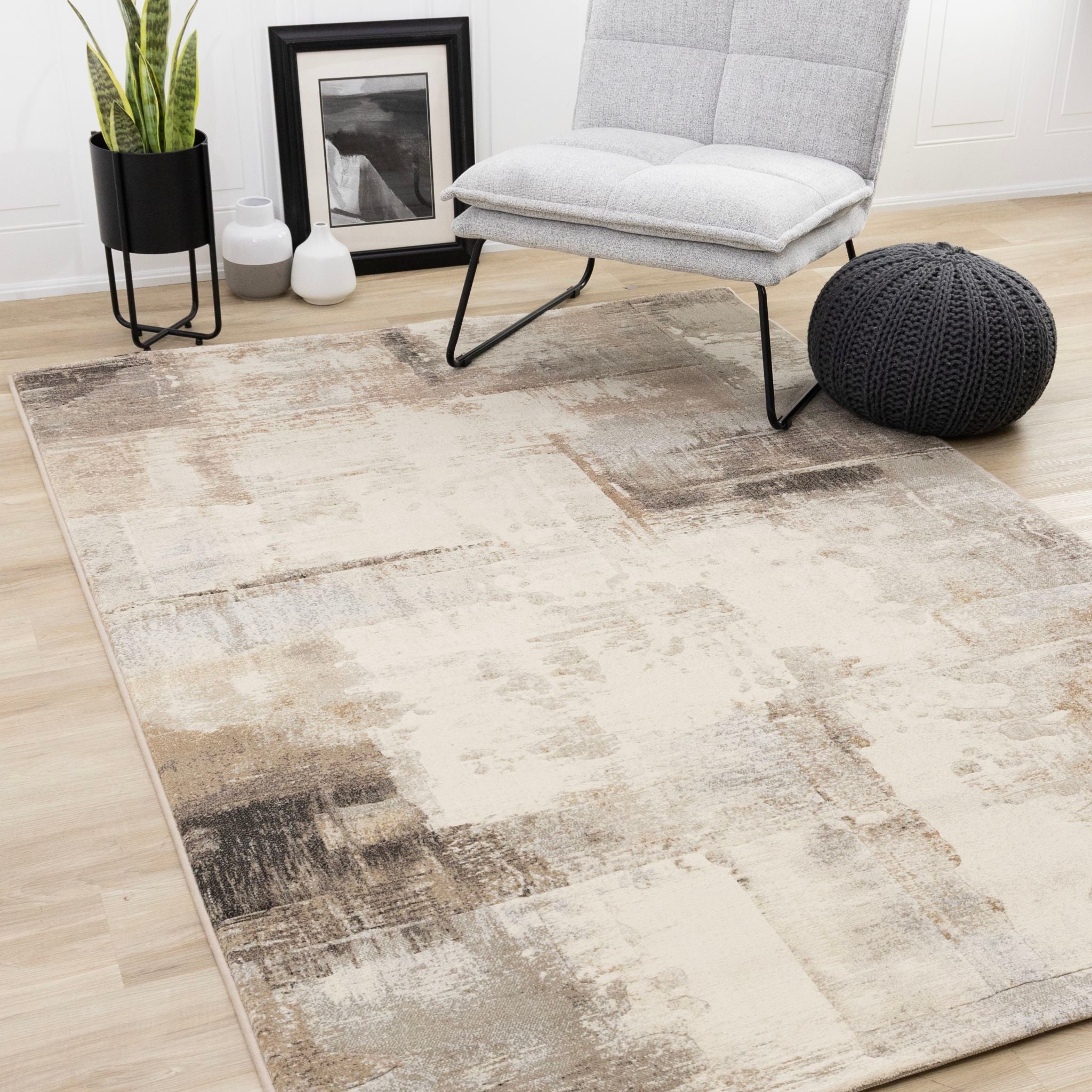 5x8 Aurora Area Rug - Soft Modern Non-Slip Living Room Rug for Home Decor | Perfect for Bedroom, Living Room & Office