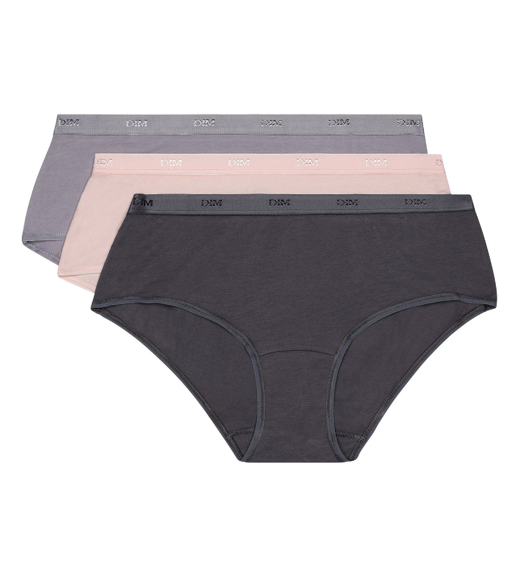 3 Pack EcoDIM Men's Underwear - Soft Cotton Boxer Briefs in Taupe, Pink & Gray | Comfortable Everyday Wear for Work, Gym & Sleep