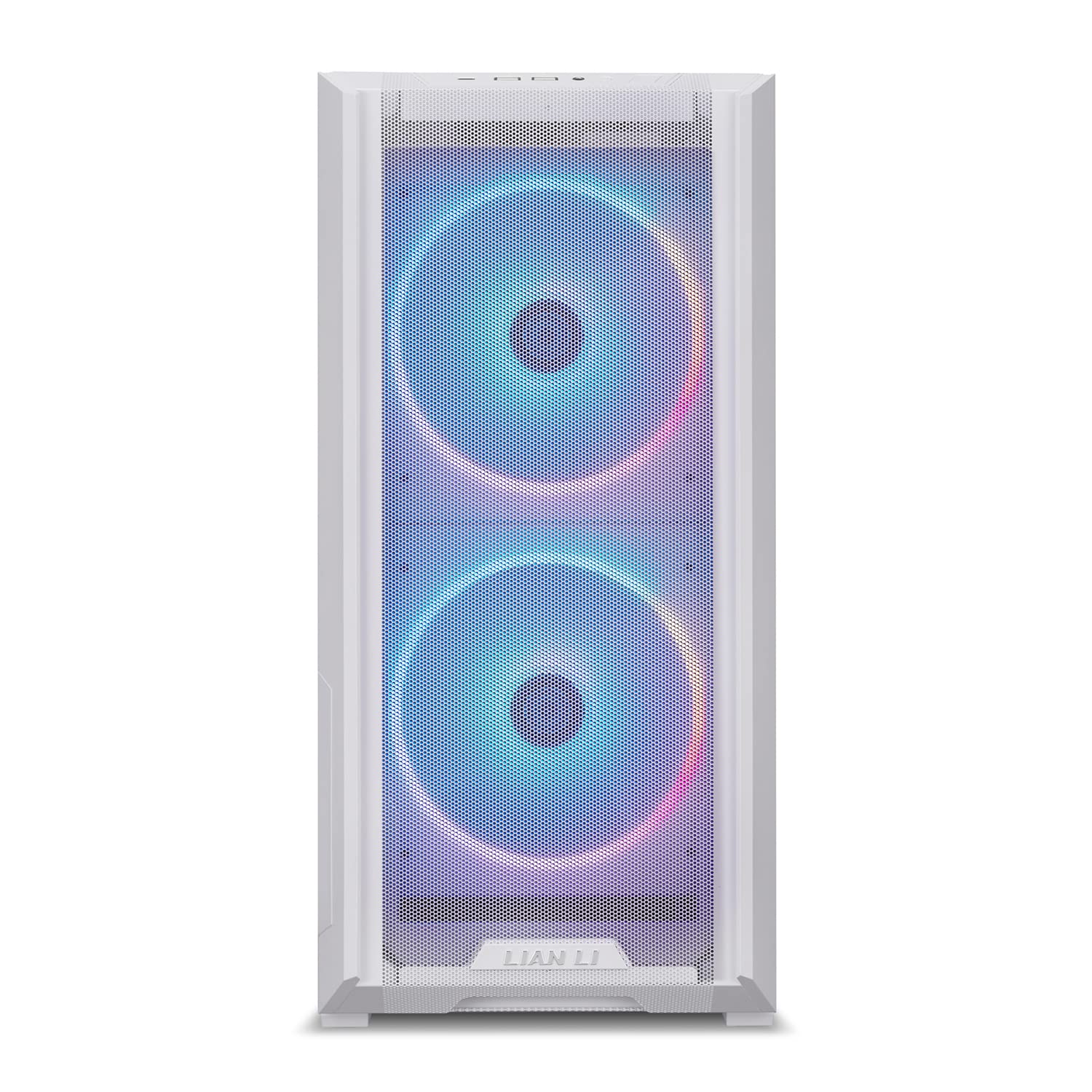 LIAN LI LANCOOL 216 E-ATX PC Case - High Airflow RGB Gaming Computer Case with Mesh Panels, 2x160mm & 1x140mm PWM Fans, Rear PCIe Fan Bracket - Perfect for Gaming Rigs, Streaming Setups & High-Performance PCs (White)