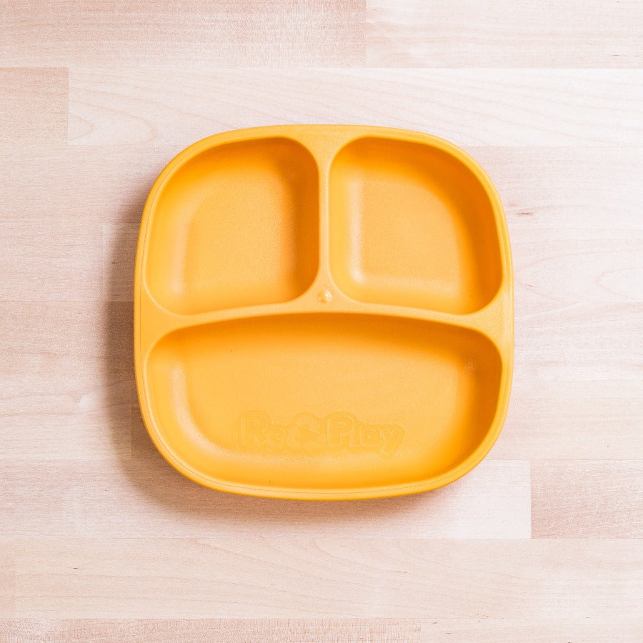 RePlay Divided Plate - BPA-Free Toddler Feeding Dish with Sections for Kids - Perfect for Mealtime, Snacks, and Portion Control at Home or On-the-Go