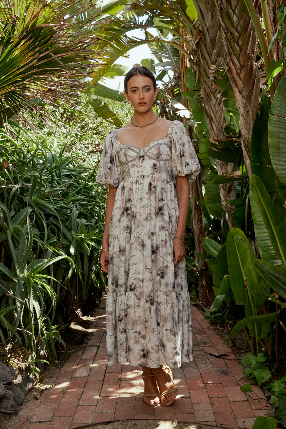 Gaudria Floral Maxi Dress for Women - Summer Boho Long Flowy Dress with Pockets - Perfect for Beach, Vacation & Outdoor Parties