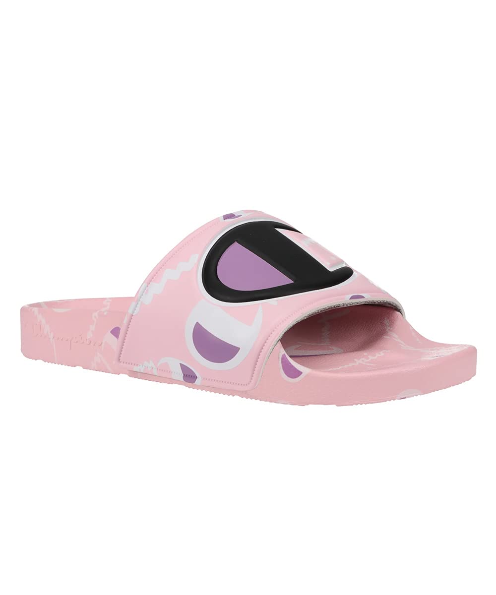 Champion IPO Warped P Candy Girls Slide Sandals - Comfortable & Stylish Summer Slides for Women & Teens - Perfect for Beach, Pool, and Casual Outings