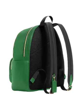 Coach Court Backpack for Women - Stylish Leather Laptop Backpack with Adjustable Straps - Perfect for Work, Travel & School - Black