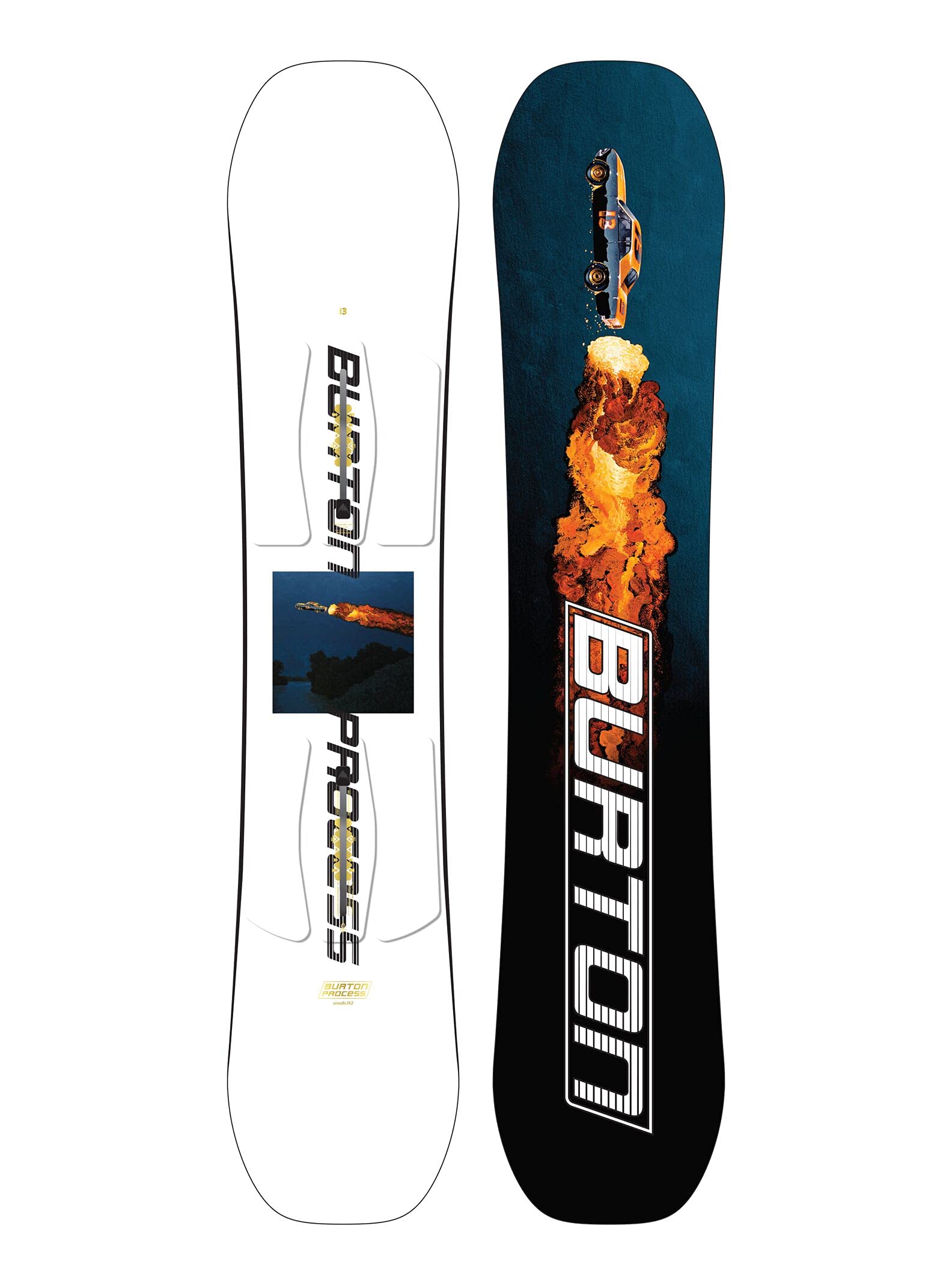 Burton Process Smalls Snowboard for Kids - Youth Snowboard for Boys & Girls - Perfect for Beginner Snowboarders & Mountain Adventures