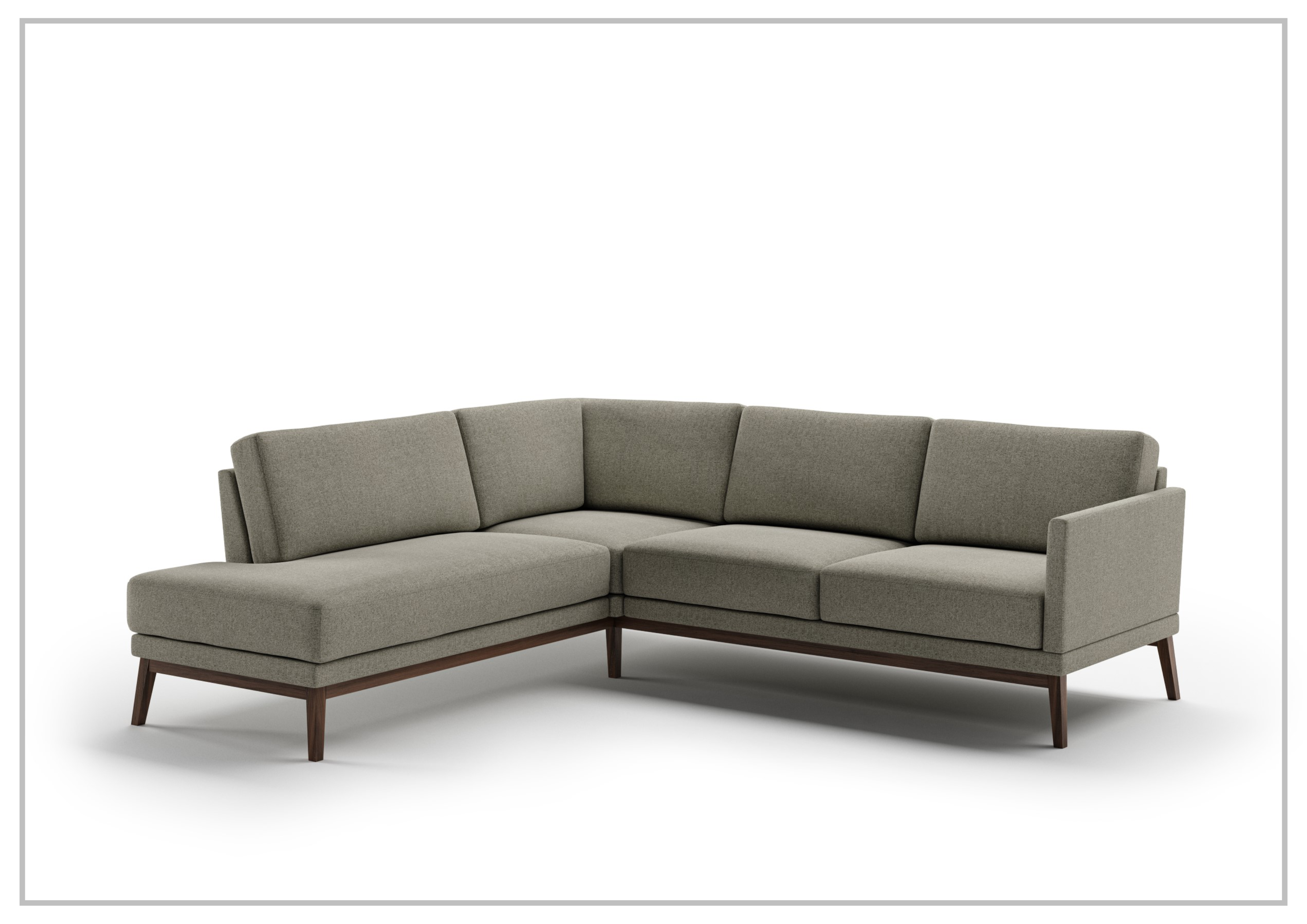 Luonto Viola Fabric Sectional Sofa - Modern Modular Living Room Couch with Reversible Chaise, Comfortable L-Shaped Sofa for Small Spaces, Home Theater & Family Gatherings
