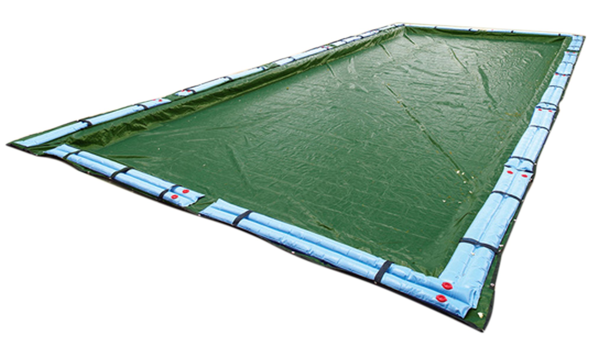 Buffalo Blizzard Ripstopper Green Winter Pool Cover for 16x32 ft Rectangle In-Ground & Above Ground Pools | 5 ft Overlap | Heavy-Duty Material for Secure Installation | Perfect for Winter Protection & Snow Load Resistance