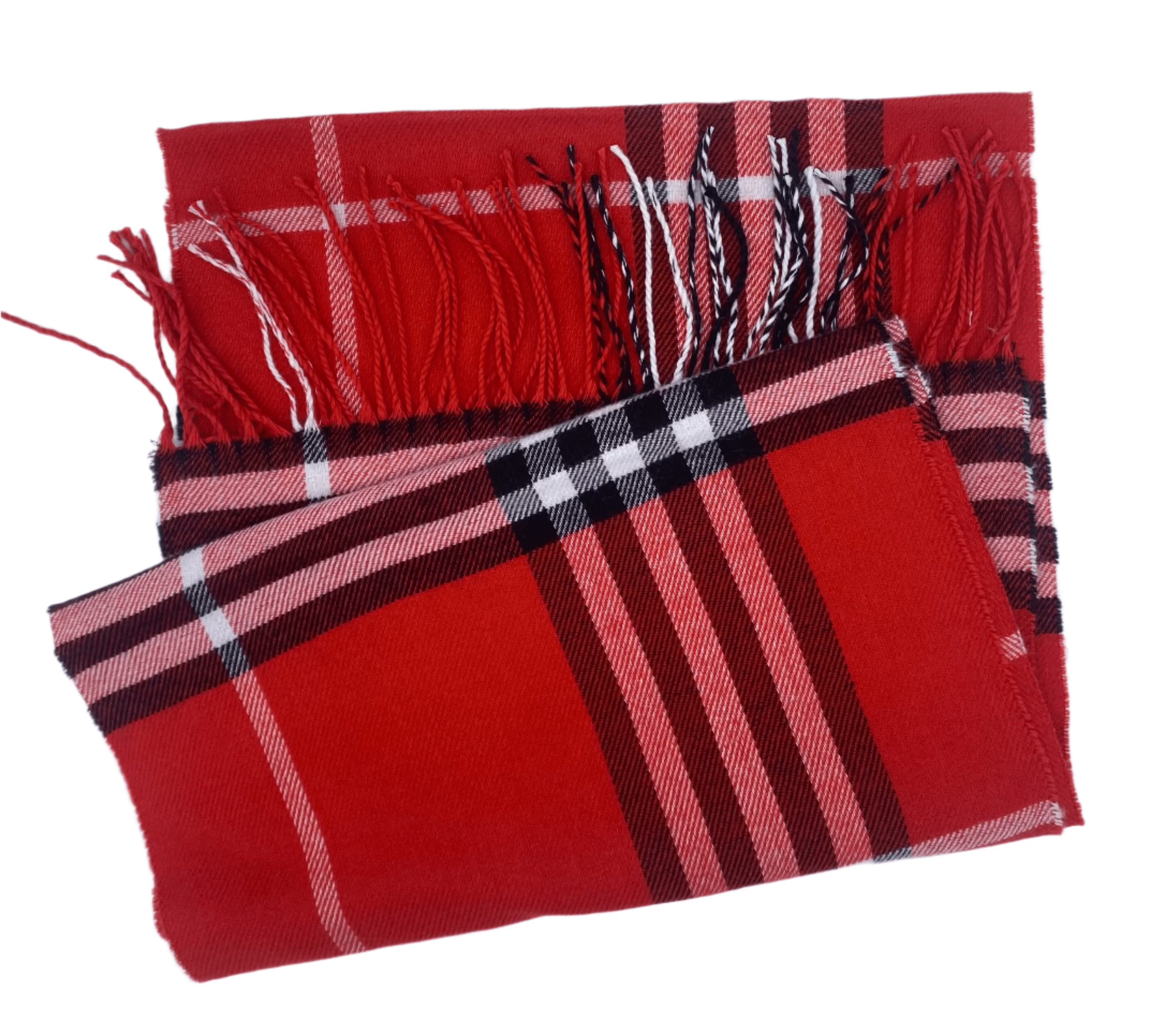 Large Classic Plaid Scarf - Warm Winter Fashion Accessory for Women & Men - Perfect for Cold Weather, Outdoor Activities and Holiday Gifts
