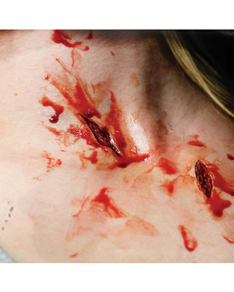 Realistic 3D FX Transfers - Shanked Skin Slashes for Halloween & Horror Makeup Effects | Perfect for Cosplay, Movie SFX, and Haunted House Scenes