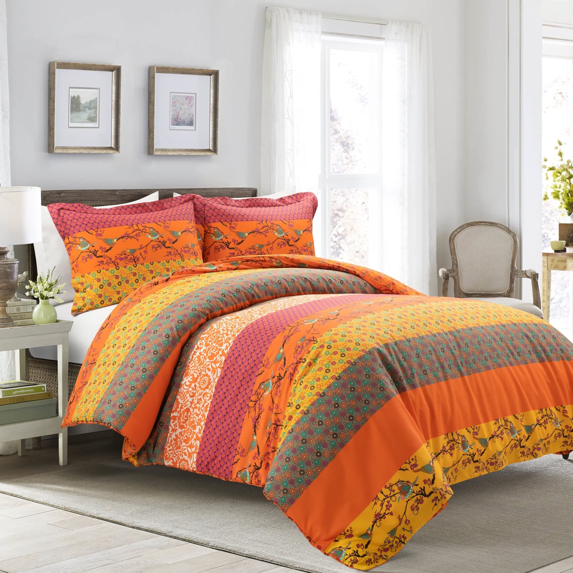 Royal Empire Duvet Cover Set - 100% Cotton Bohemian Bedding for King Size Beds
