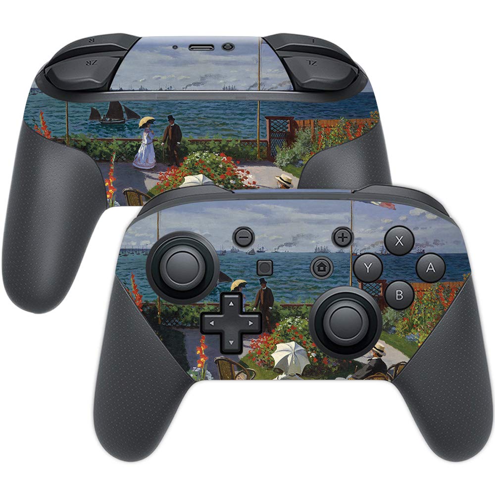 MightySkins Protective Vinyl Wrap Cover for Nintendo Switch Pro Controller - Terrace Sainte Andresse Design | Durable, Customizable Skin | Easy to Apply & Remove | Made in USA | Perfect for Gaming, Travel & Home Entertainment