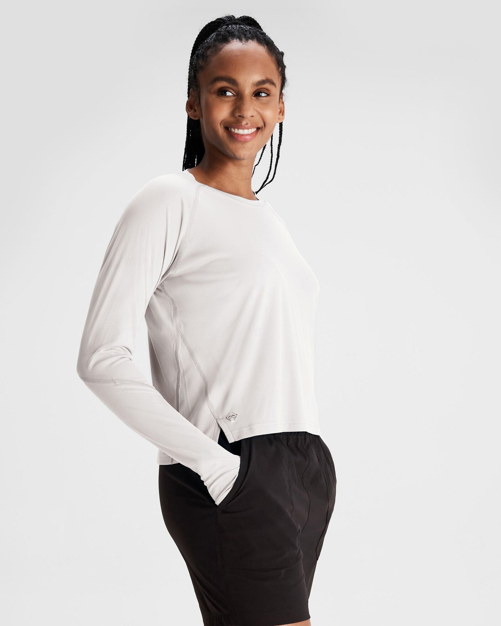 Women's SUN Stopper LT Long Sleeve UV Protection Shirt - White | UPF 50+ Sun Protection for Outdoor Activities, Hiking & Beach Wear