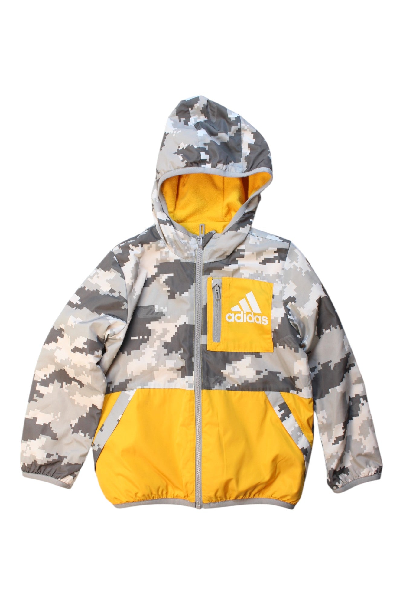 Adidas Kids' 5T Waterproof Hooded Rain Jacket - Lightweight & Windproof for Outdoor Play & School