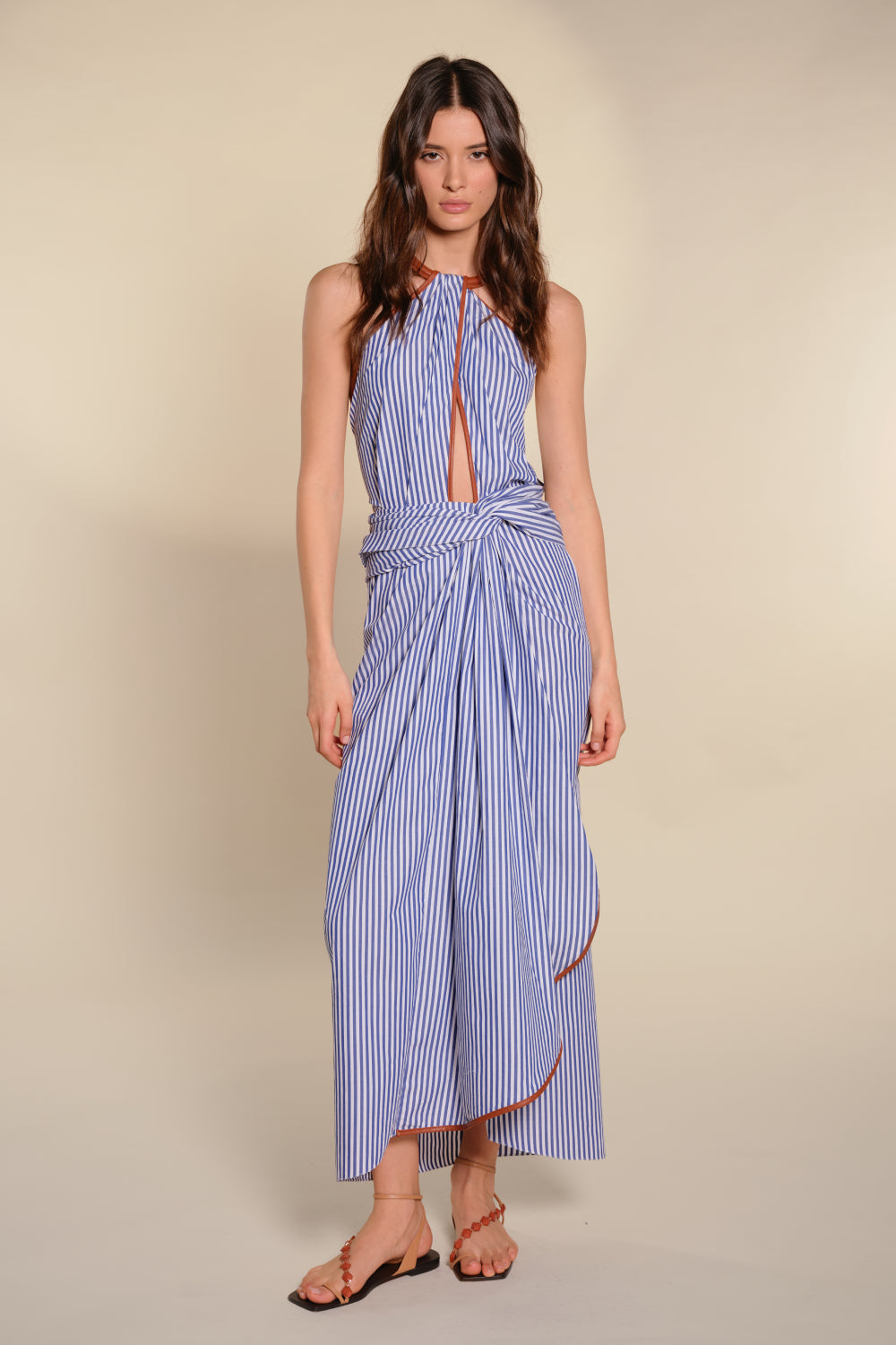 Centro Del Cielo Women's Floral Summer Dress - Elegant Boho Maxi Dress with V-Neck & Flowy Skirt for Beach, Vacation & Date Night