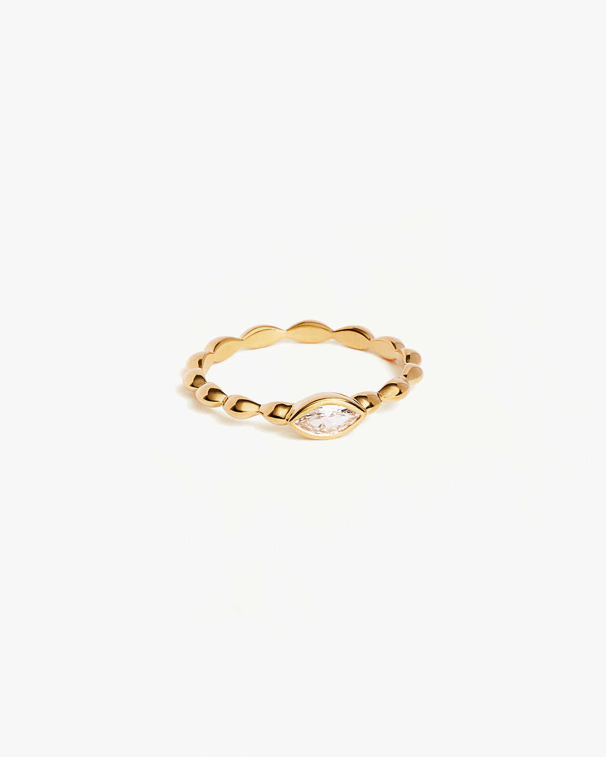 18K Gold Vermeil Lucky Eye Ring for Women - Elegant Evil Eye Protection Jewelry - Perfect for Gifts, Parties & Everyday Wear