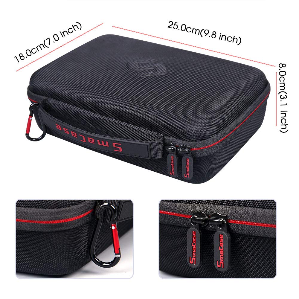 Smatree 3.6L Hard Protective Carrying Case for DJI Osmo Pocket 2 & Osmo Pocket - Waterproof Travel Storage Box with Charging Case | Perfect for Vlogging, Travel, and Outdoor Adventure Photography