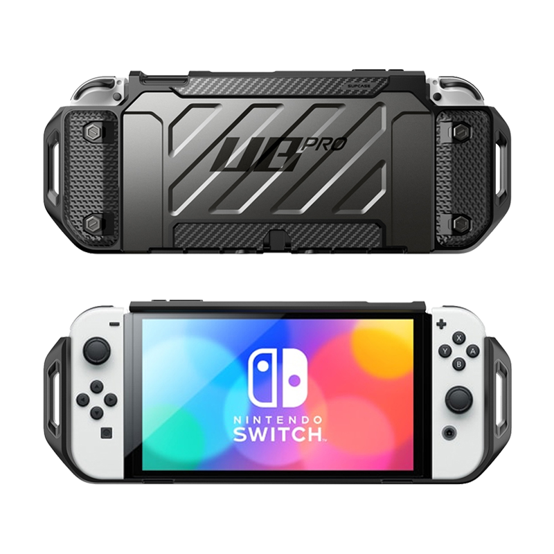 Nintendo Switch OLED Unicorn Beetle PRO Dockable Protective Grip Case - Shockproof Cover for Gaming - Black | Perfect for Travel, Home & On-the-Go Gaming