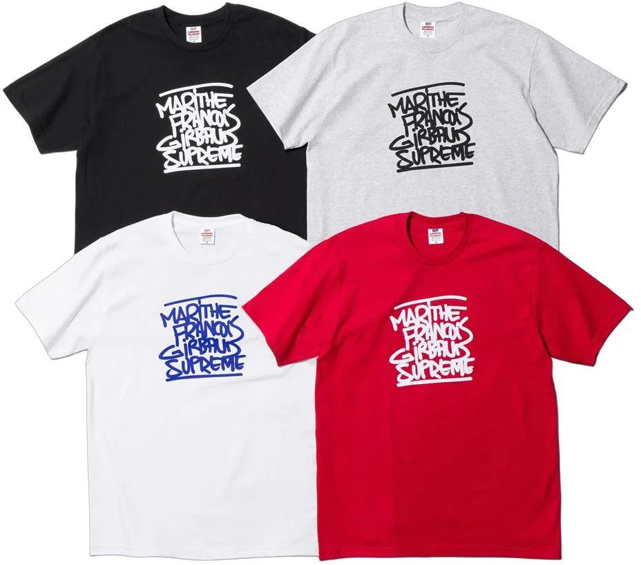 SUPREME 25SS X MARITHE + FRANCOIS GIRBAUD Graphic T-Shirt - Streetwear Fashion Tee for Men & Women - Perfect for Casual Wear, Street Style & Urban Outfits