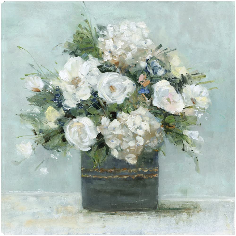 Mi Amore Fine Art Canvas Wall Decor by Sally Swatland - 37x37 Inch Ready-to-Hang Painting for Living Room, Bedroom, Bathroom, Kitchen, Office, Bar & Dining Room - Perfect for Home Decor, Housewarming Gifts & Interior Design
