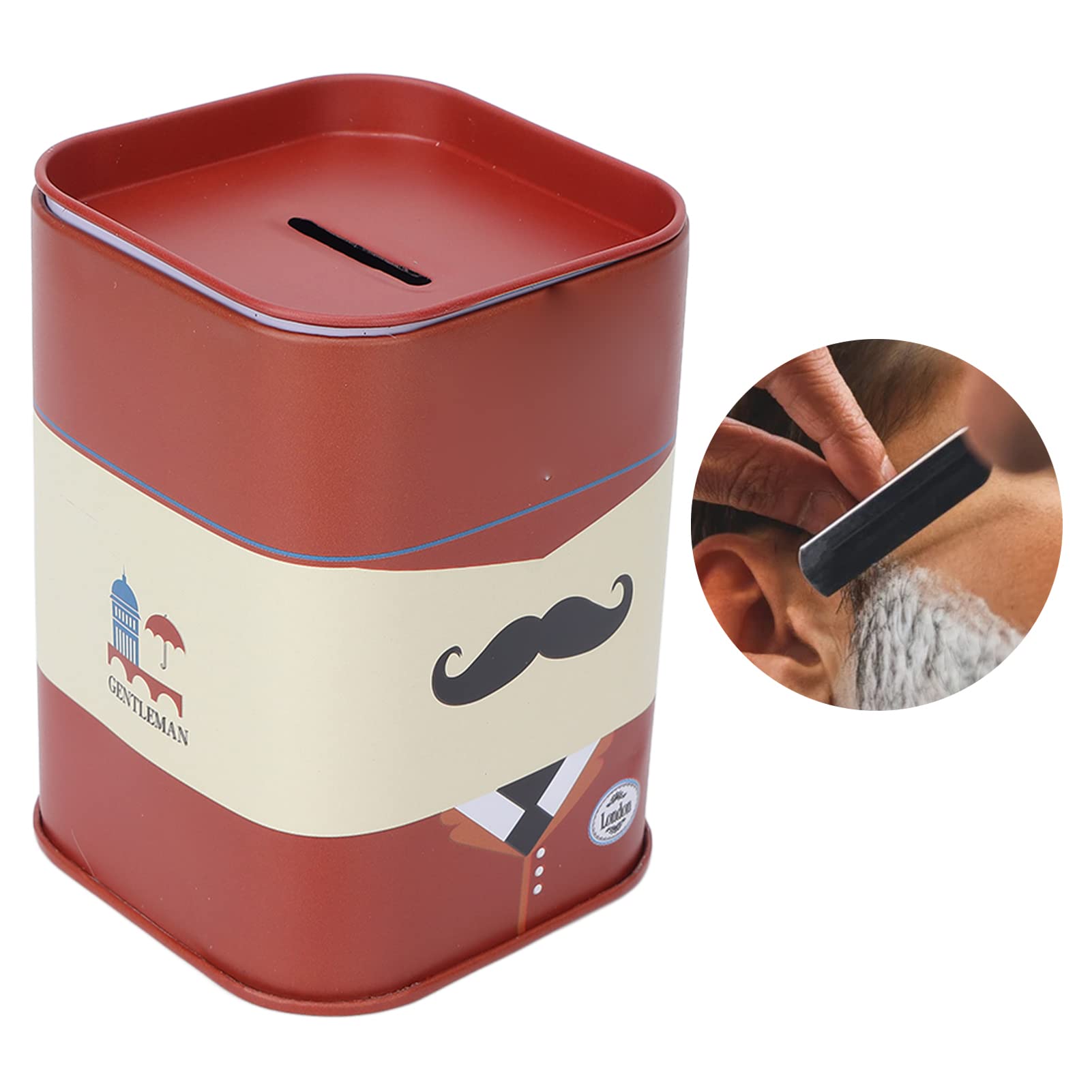 Safety Razor Blade Storage Container - Removable Design, Large Capacity & Compact Structure for Home Use | Perfect for Travel, Shaving Kits & Beard Grooming (Red)